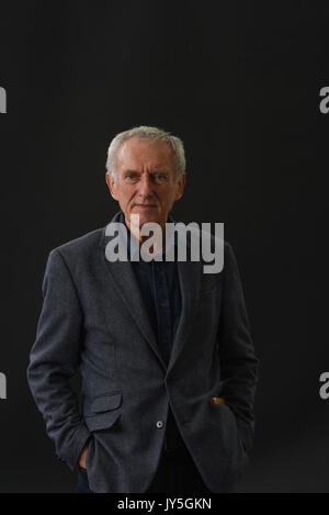 Edinburgh, Schottland, Großbritannien. 18 Aug, 2017. Edinburgh International Book Festival. Freitag 18. August. Schottische Autor James Kelman präsentiert seinen neuesten Roman, ein Schauer und andere Geschichten war. Credit: Stuart Cobley/Alamy leben Nachrichten Stockfoto