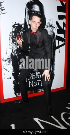 NEW YORK, NY, August 17, 2017 Jason Liles besuchen NETFLIX präsentiert New York Premiere von Death Note bei AMC Loews Lincoln Square 13 Theater in New York am 17. August 2017. Quelle: RW/MediaPunch Stockfoto