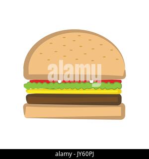 Burger Vector Illustration Stock Vektor