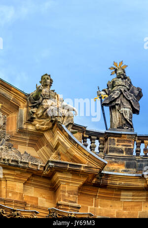 Die barocke Basilika der Vierzehn Nothelfer ist einer der bekanntesten Wallfahrtsorte, Oberfranken, Bayern, Deutschland Stockfoto