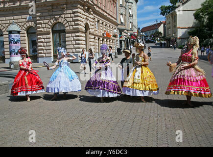 Internationale Folklore Festival 2017, Brasilien, Crissiumal, e Cia GEMP Escola de Danca, Zagreb, Kroatien, Europa, 87 Stockfoto