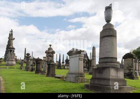 Glasgow Necropolis-viktorianischen Friedhof in Glasgow, Schottland - Est 1832 Stockfoto