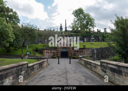 Glasgow Necropolis-viktorianischen Friedhof in Glasgow, Schottland - Est 1832 Stockfoto