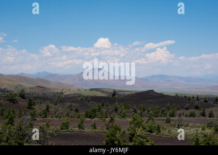 Berg rang in Idaho durch die Krater des Mondes National Park Stockfoto