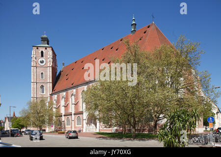 Liebfrauenmünster, Münster zur Schönen Unserer Lieben Frau, Ingolstadt, Oberbayern, Bayern, Deutschland, Europa I Kirche unserer Damen, Altstadt, In Stockfoto