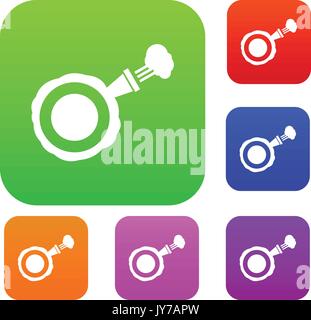 Furzkissen set Sammlung Stock Vektor