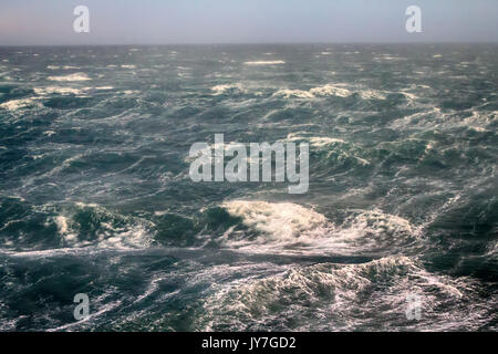 Bora, gefährliche Wind im arktischen Ozean, Nowaja Semlja, Russland Stockfoto