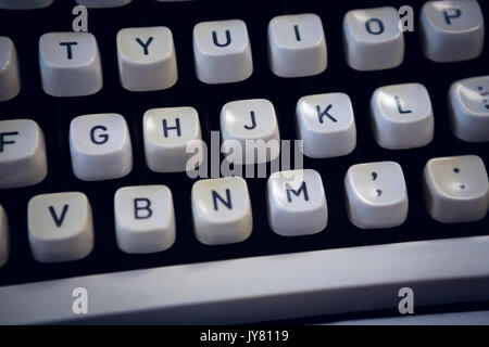 Full Frame geschossen von Schreibmaschine Tasten Stockfoto