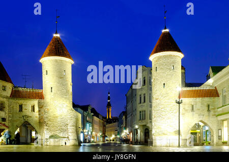 Das barbican von Viru Tor, Tallinn, Estland Stockfoto