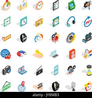 Modernes Gerät Symbole gesetzt, isometrische Stil Stock Vektor