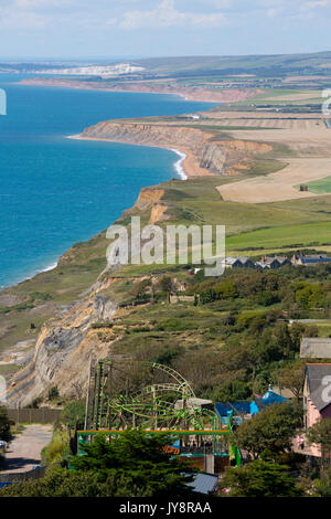 , Blackgang Chine, Chale, Atherfield, Compton, Bucht, Süßwasser, Süden, Küste, Isle of Wight, England, Vereinigtes Königreich, Stockfoto