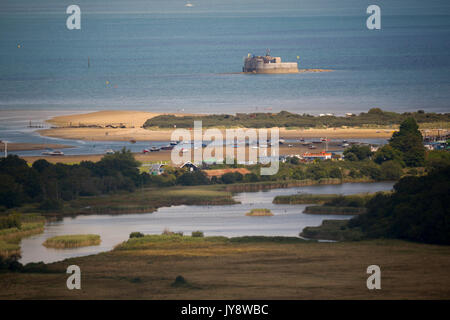 Bembridge Hafen, St Helens Fort, Isle of Wight, Großbritannien, Stockfoto