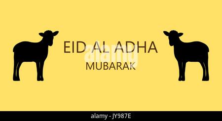 Eid Al Adha Mubarak Karte Stock Vektor