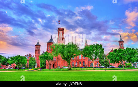 Das Smithsonian Castle in Washington, D.C. Stockfoto