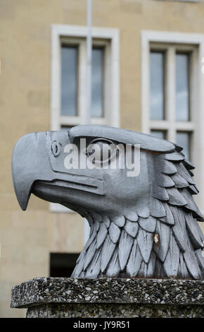 Deutschland, Berlin, Flughafen Tempelhof während Nazi-deutschland gebaut, eagle Head eine nationale deutsche Symbol Stockfoto