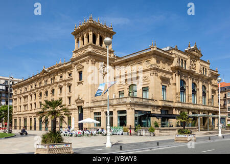 San Sebastian, Spanien - Juni 7, 2017: Das Theater Victoria Eugenia Gebäude in der Stadt San Sebastian. Baskenland, Spanien Stockfoto