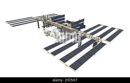 International Space Station isoliert Stockfoto