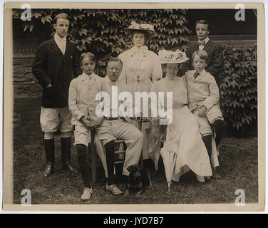 Präsident Theodore Roosevelt und Familie Stockfoto