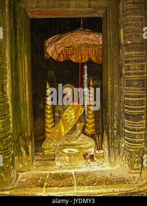 Buddha in Angkor Wat Stockfoto