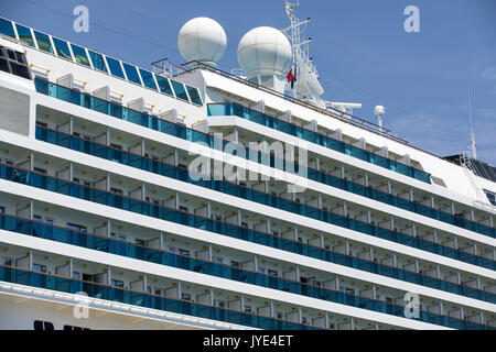 Schiff in den Hafen von Valletta, Malta, Altstadt, Grand Harbour, norwegischer Geist, Stockfoto