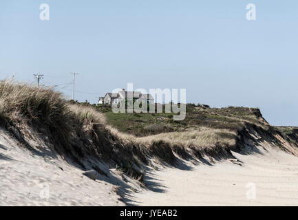 Oceanfront Beach Cottage, Eastham, Cape Cod, Massachusetts, USA. Stockfoto