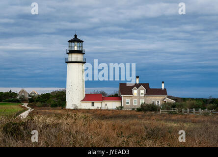 Highland Leuchtturm, Truro Cape Cod, Massachusetts, USA. Stockfoto