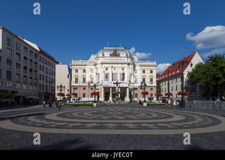 Historische Slowakischen Nationaltheater, der Primas Palace, Bratislava, Slowakei, Europa Stockfoto