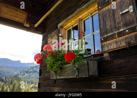 Dp Fenster, Oberbayern, Deutschland Stockfoto