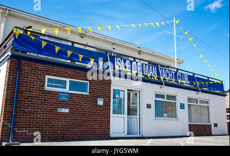 Insel Man Yacht Club Gebäude in Port St Mary Stockfoto