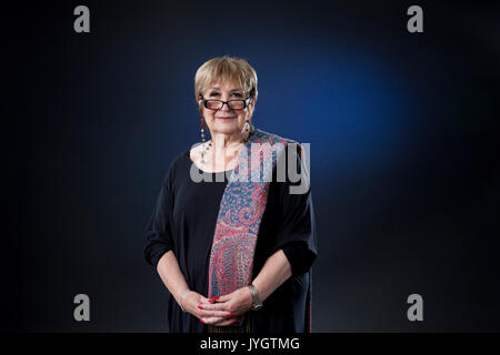 Edinburgh, Großbritannien. 19 Aug, 2017. Jenni Murray, DBE, der englische Journalist und Rundfunksprecher, beim Edinburgh International Book Festival erscheinen. Credit: GARY DOAK/Alamy leben Nachrichten Stockfoto