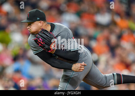 August 16, 2017: Arizona Diamondbacks Krug Taijuan Walker (99) Bei einem Major League Baseball Spiel zwischen den Houston Astros und die Arizona Diamondbacks im Minute Maid Park in Houston, TX. Chris Brown/CSM Stockfoto
