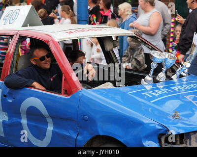 Sheerness, Kent. 19 Aug, 2017. Sheerness hielt seine jährliche Sommer Karneval, das war eine farbenfrohe Angelegenheit. Credit: James Bell/Alamy leben Nachrichten Stockfoto