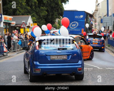 Sheerness, Kent. 19 Aug, 2017. Sheerness hielt seine jährliche Sommer Karneval, das war eine farbenfrohe Angelegenheit. Credit: James Bell/Alamy leben Nachrichten Stockfoto