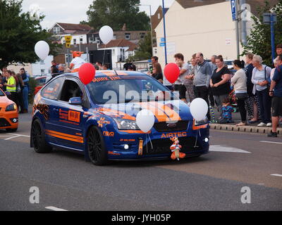 Sheerness, Kent. 19 Aug, 2017. Sheerness hielt seine jährliche Sommer Karneval, das war eine farbenfrohe Angelegenheit. Credit: James Bell/Alamy leben Nachrichten Stockfoto