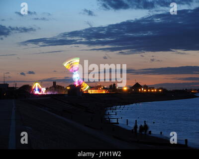 Sheerness, Kent. 19 Aug, 2017. Sheerness fair und jährliche Sommer Feuerwerk. Credit: James Bell/Alamy leben Nachrichten Stockfoto