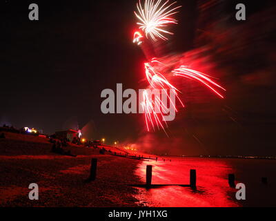 Sheerness, Kent. 19 Aug, 2017. Sheerness fair und jährliche Sommer Feuerwerk. Credit: James Bell/Alamy leben Nachrichten Stockfoto