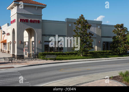 Fünf Jungs Restaurant in Lady Lake Florida USA Stockfoto