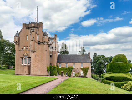 Crathes Castle, Banchory, Aberdeenshire, Schottland, UK Stockfoto