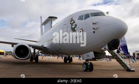 E-7A Wedetail von der Royal Australian Air Force auf Static Display an der Royal International Air Tattoo 2017 Stockfoto