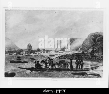 Eine Fähre Szene an der Susquehanna in Wrights Ferry, in der Nähe von Havre de Grace MET 128556 Stockfoto