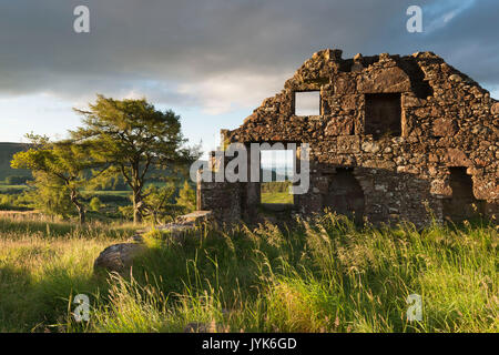 Eine Ruine auf dem Weg über Clatterin Brig, in Richtung Howe der Mearns & Strathmore Stockfoto