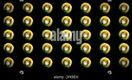 Leuchten blinken Spotlight Wall VJ Glühbirne Loop Blaue LED Blinder blinkende chromlech club Konzert Tanz Disco dj matrix Strahl dmx Mode Flutlicht h Stockfoto