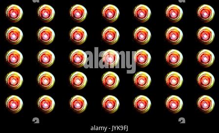 Leuchten blinken Spotlight Wall VJ Glühbirne Loop Blaue LED Blinder blinkende chromlech club Konzert Tanz Disco dj matrix Strahl dmx Mode Flutlicht h Stockfoto