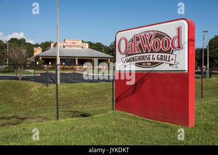 Oakwood Räucherei Grill Lady Lake Florida Stockfoto