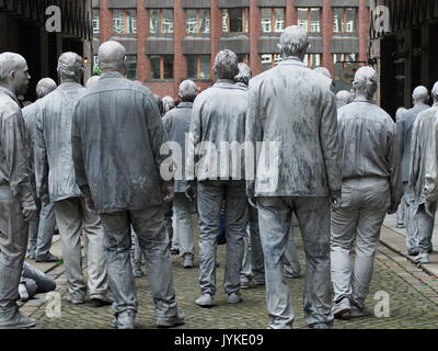 Hamburg 1000 geisterhafte Bewegte Figuren zombie kreativen Protest an die G20 für mehr Solidarität und politische Partizipation in der Welt Stockfoto