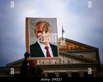 2017 demonstration Protest gegen die Münchner Sicherheitskonferenz Deutschland Stockfoto