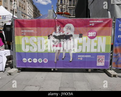 Deutschland deutsche Münchener CSD Christopher Street Day Ehe für Alle party Konzert Feier Stockfoto