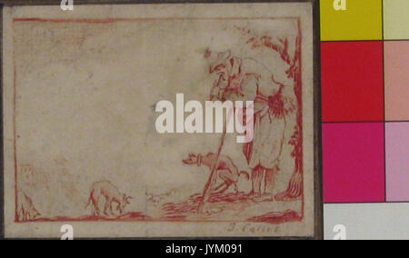 Ein Bettler spielen eine Flöte MET 58.651.74 Stockfoto