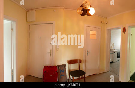 Eine leere Deutsche Wohnung home, erschwingliche Wohnung wird seltener und seltener. Stockfoto