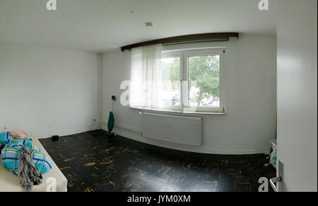 Eine leere Deutsche Wohnung home, erschwingliche Wohnung wird seltener und seltener. Stockfoto
